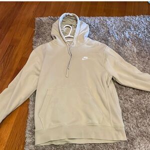 beige nike hoodie size s